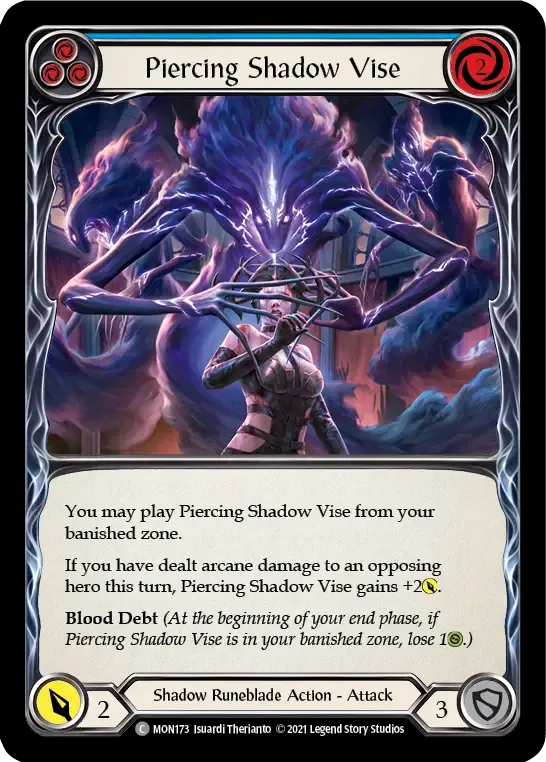 Piercing Shadow Vise (Blue) — Monarch — Flesh and Blood