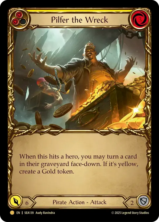 Pilfer the Wreck (Yellow) — High Seas - Treasure Pack — Flesh and Blood