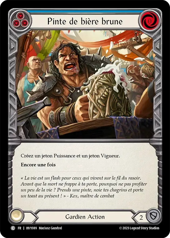 Pinte de bière brune — Heavy Hitters — Flesh and Blood