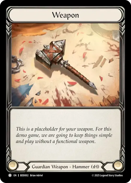 Placeholder Weapon — Bravo Demo Deck — Flesh and Blood