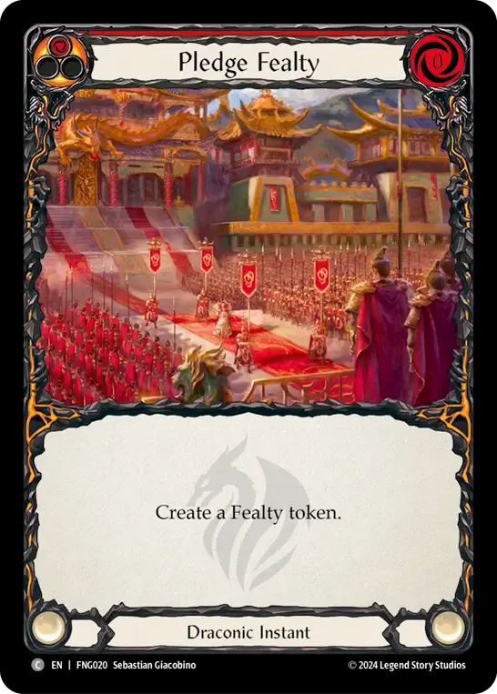 Pledge Fealty (Red) — The Hunted Blitz Deck - Fang — Flesh and Blood