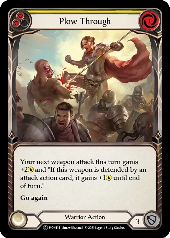 Plow Through (Yellow) — Monarch - Unlimited — Flesh and Blood