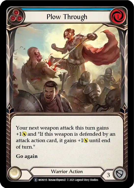 Plow Through (Blue) — Monarch - Unlimited — Flesh and Blood