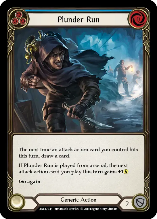 Plunder Run (Blue) — Arcane Rising — Flesh and Blood