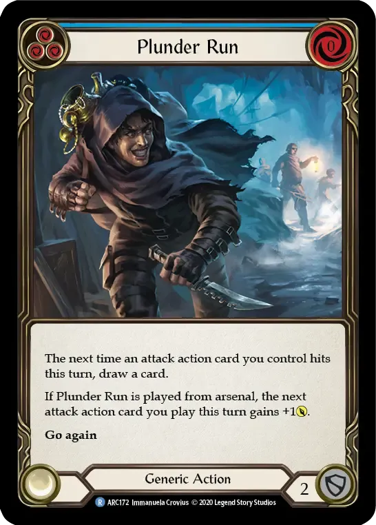 Plunder Run (Blue) — Arcane Rising - Unlimited — Flesh and Blood