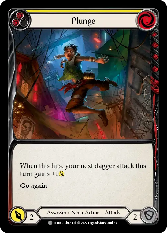 Plunge (Yellow) — Benji - Blitz Deck — Flesh and Blood