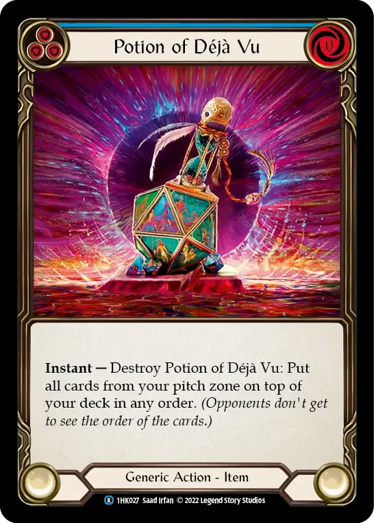 Potion of Déjà Vu (Blue) — Kano - Blitz Deck — Flesh and Blood