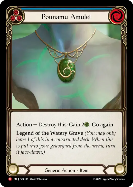 Pounamu Amulet — High Seas — Flesh and Blood