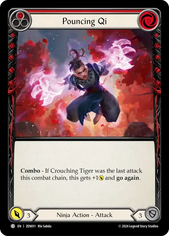 Pouncing Qi (Red) — Zen - Blitz Deck — Flesh and Blood