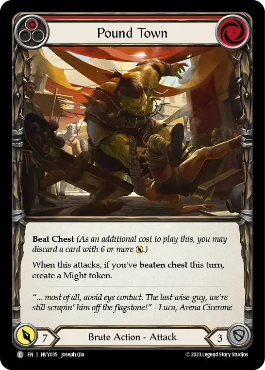 Pound Town (Red) — Heavy Hitters — Flesh and Blood