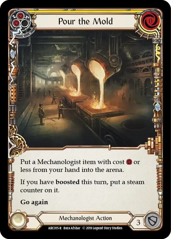 Pour the Mold (Yellow) — Arcane Rising — Flesh and Blood