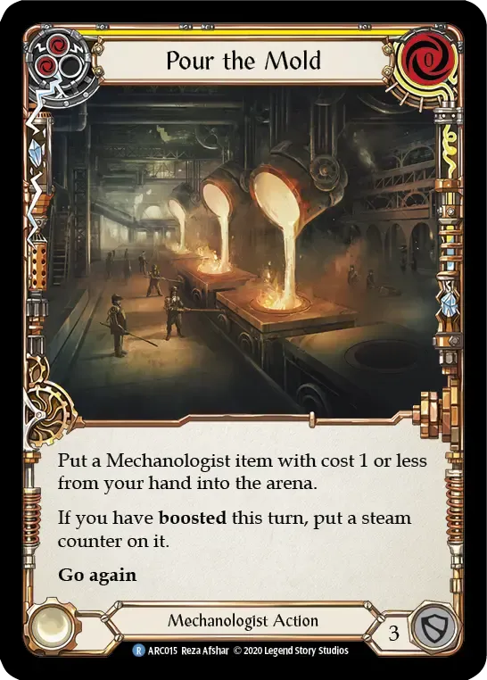 Pour the Mold (Yellow) — Arcane Rising - Unlimited — Flesh and Blood