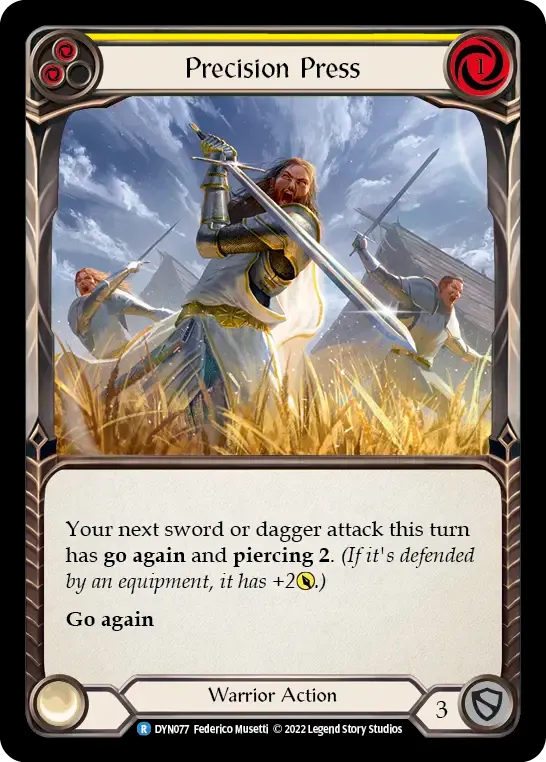 Precision Press (Yellow) — Dynasty — Flesh and Blood