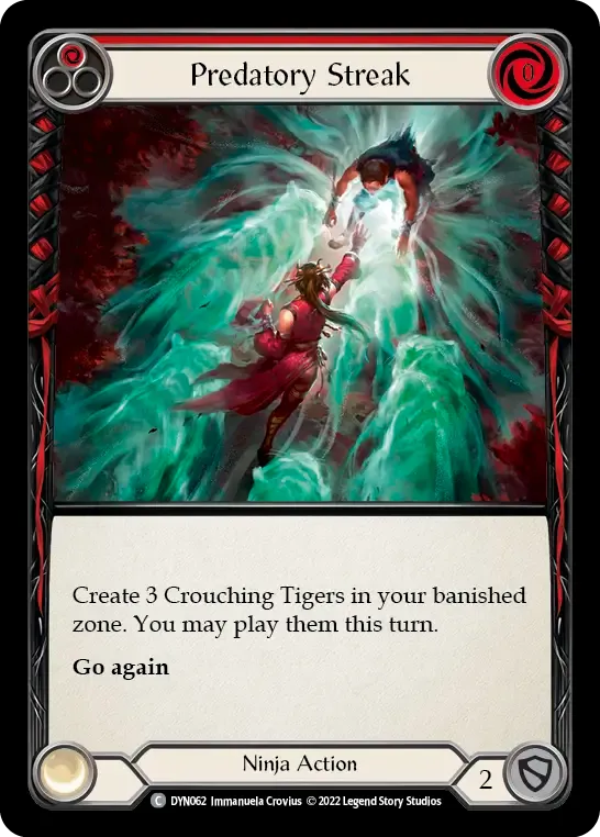 Predatory Streak (Red) — Dynasty — Flesh and Blood