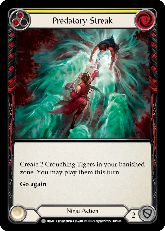 Predatory Streak (Yellow) — Dynasty — Flesh and Blood