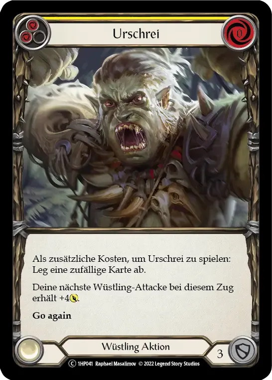 Primeval Bellow (Yellow) from History Pack 1 - Black Label - Flesh and Blood