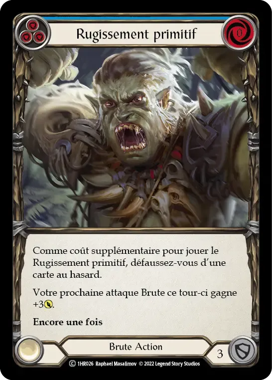 Rugissement primitif — Rhinar - Blitz Deck — Flesh and Blood