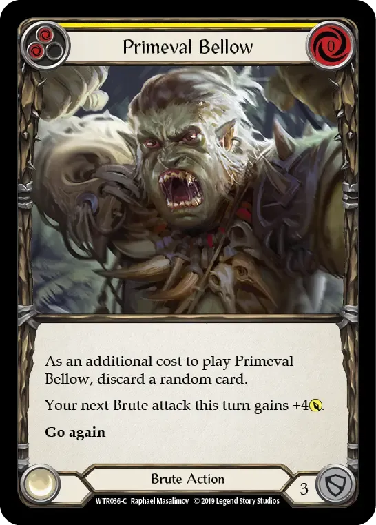 Primeval Bellow (Yellow) from Welcome to Rathe - Flesh and Blood