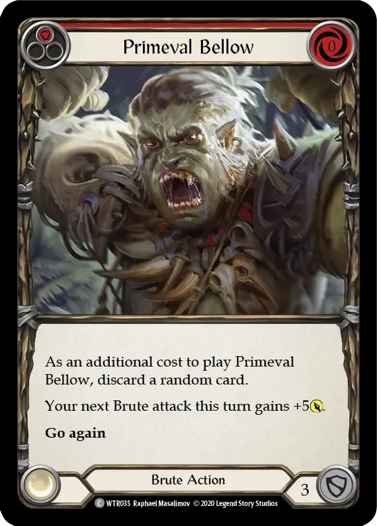 Primeval Bellow (Red) — Welcome to Rathe - Unlimited — Flesh and Blood