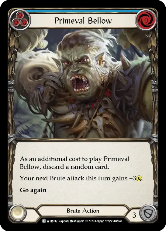 Primeval Bellow (Blue) — Welcome to Rathe - Unlimited — Flesh and Blood