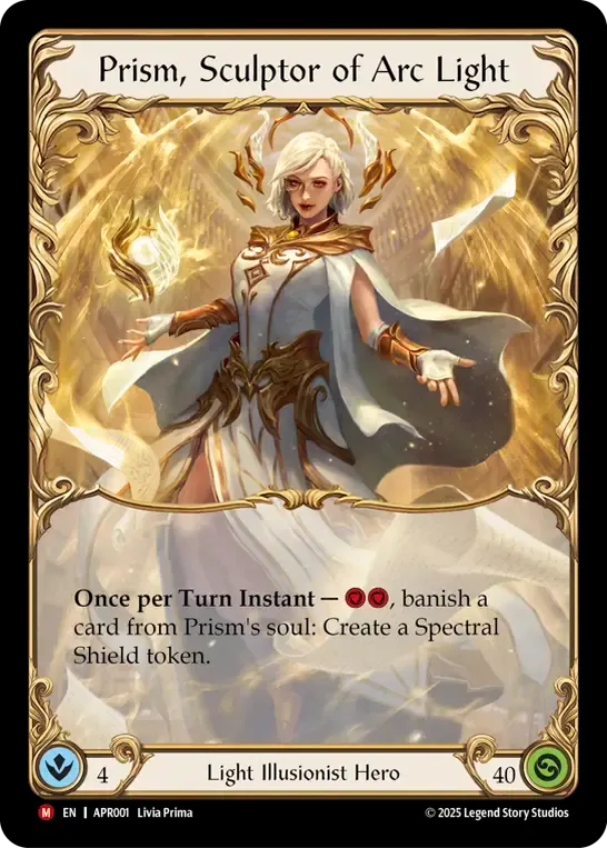 Prism, Sculptor of Arc Light — Armory Deck Legends - Prism Sculptor of Arc Light — Flesh and Blood