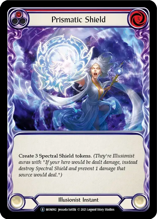 Prismatic Shield (Red) — Monarch - Unlimited — Flesh and Blood