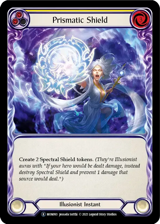 Prismatic Shield (Yellow) — Monarch - Unlimited — Flesh and Blood