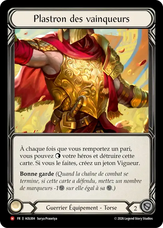 Plastron des vainqueurs from Armory Deck - Olympia, Prized Fighter - Flesh and Blood