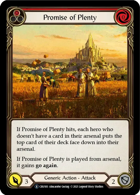 Promise of Plenty (Red) — Crucible of War - Unlimited — Flesh and Blood