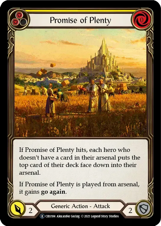 Promise of Plenty (Yellow) — Crucible of War - Unlimited — Flesh and Blood
