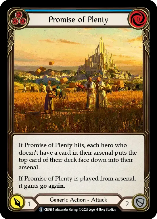 Promise of Plenty (Blue) — Crucible of War - Unlimited — Flesh and Blood