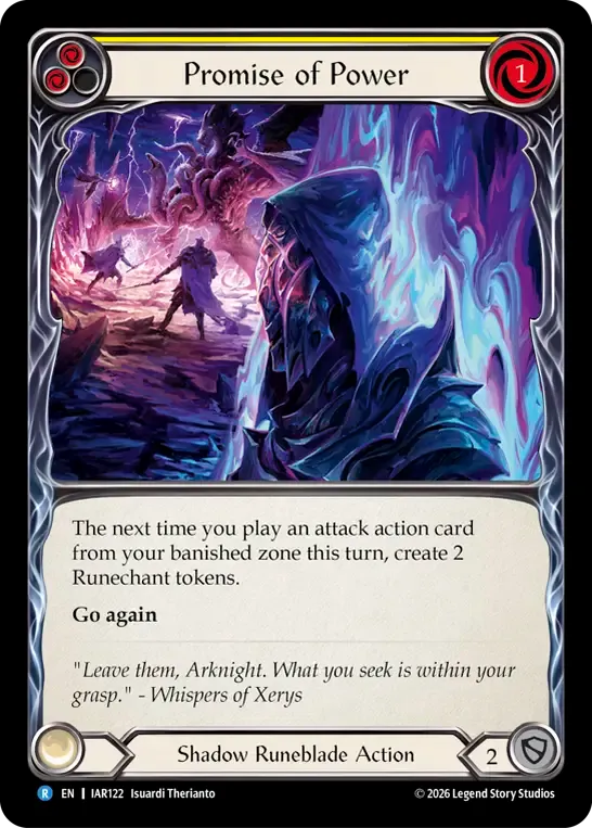 Promise of Power (Yellow) — Usurp the Shadow Throne — Flesh and Blood