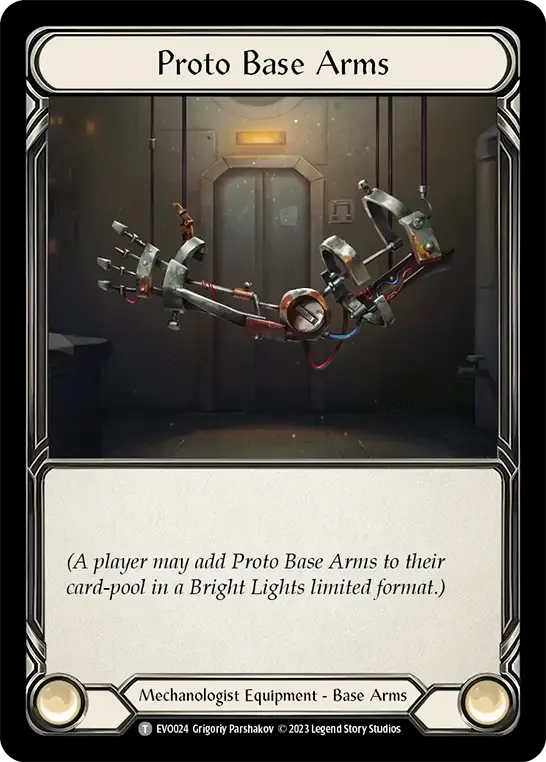 Bras de base prototypes — Bright Lights — Flesh and Blood