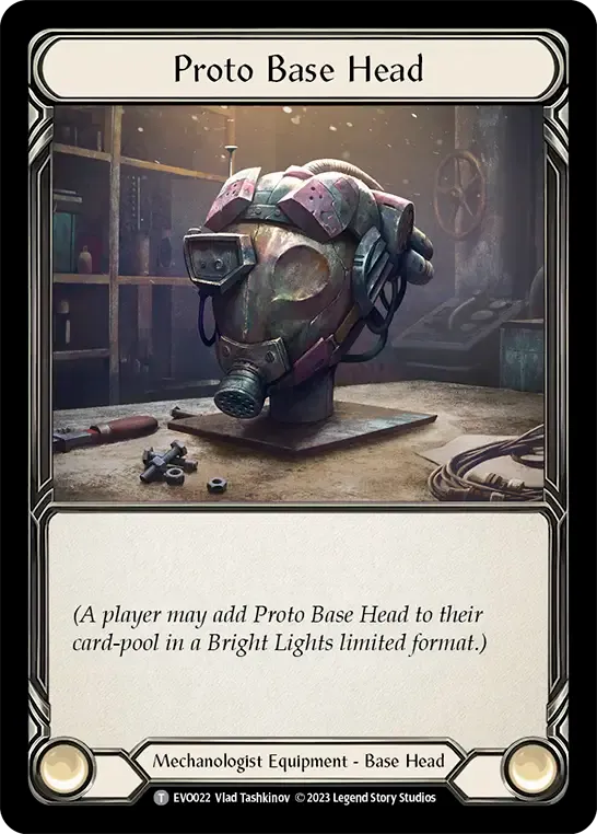 Tête de base prototype — Bright Lights — Flesh and Blood