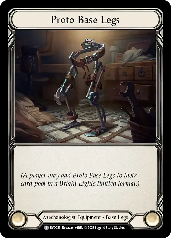 Jambes de base prototypes — Bright Lights — Flesh and Blood