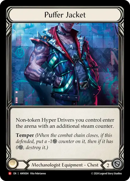 Puffer Jacket from Armory Deck - Maxx 'The Hype' Nitro - Flesh and Blood