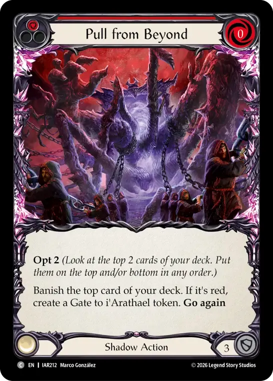 Pull from Beyond (Red) — Usurp the Shadow Throne — Flesh and Blood
