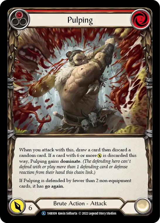 Pulping (Red) — Rhinar - Blitz Deck — Flesh and Blood