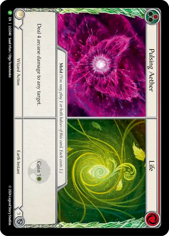 Pulsing Aether // Life — Flesh and Blood: Promo Cards — Flesh and Blood