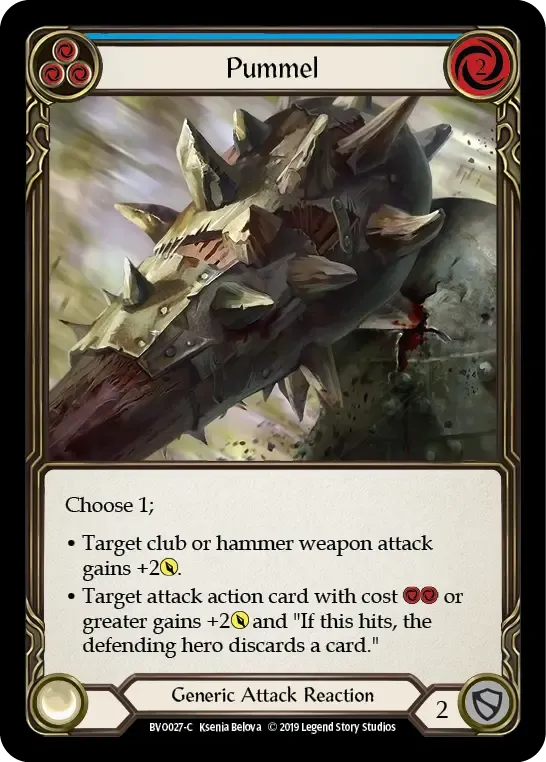 Pummel (Blue) — Bravo, Showstopper - Hero Deck — Flesh and Blood
