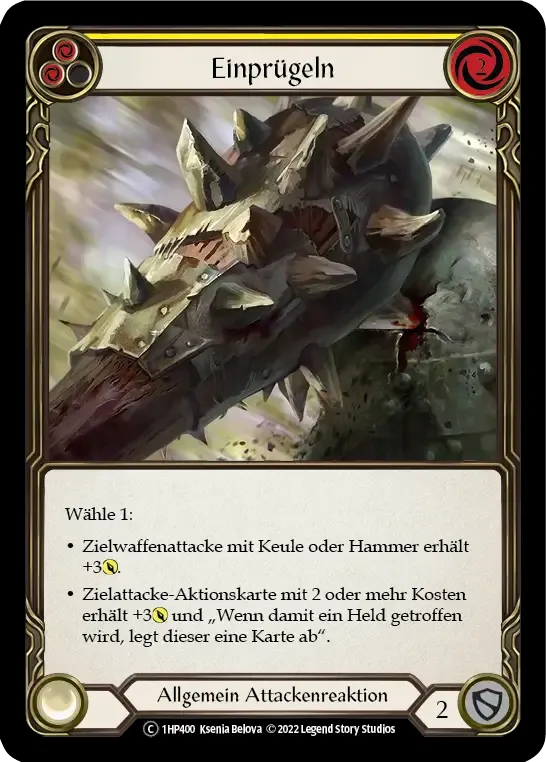 Pummel (Yellow) from History Pack 1 - Black Label - Flesh and Blood
