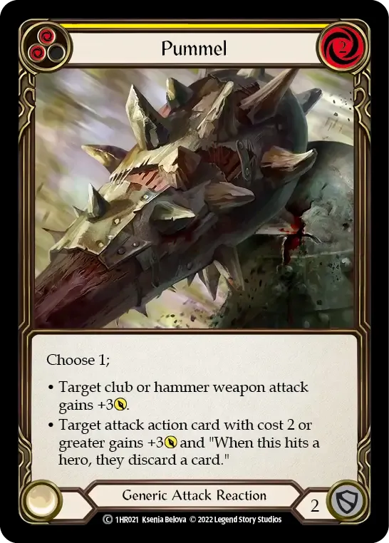 Pummel (Yellow) — Rhinar - Blitz Deck — Flesh and Blood