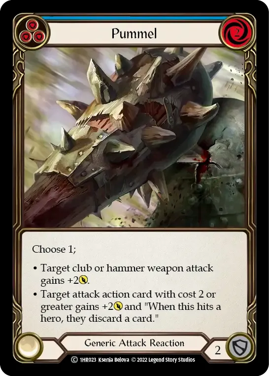 Pummel (Blue) — Rhinar - Blitz Deck — Flesh and Blood