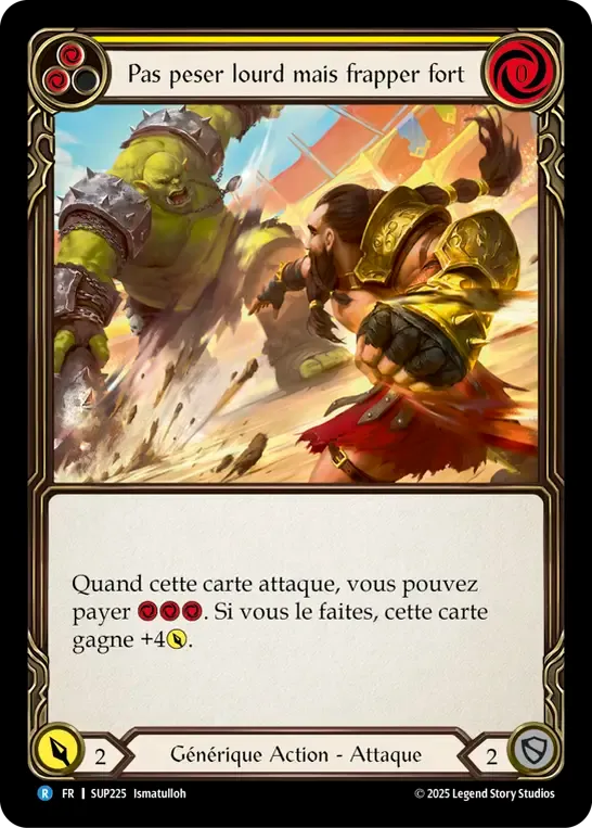 Pas peser lourd mais frapper fort — Super Slam — Flesh and Blood
