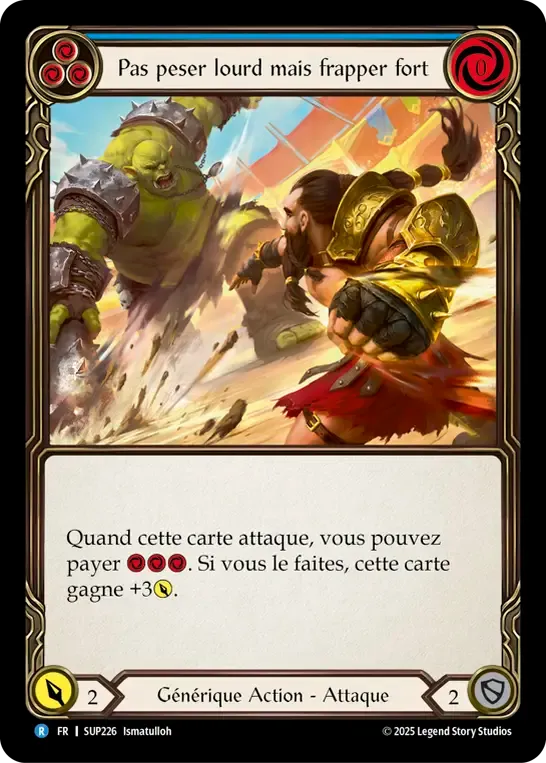 Pas peser lourd mais frapper fort — Super Slam — Flesh and Blood
