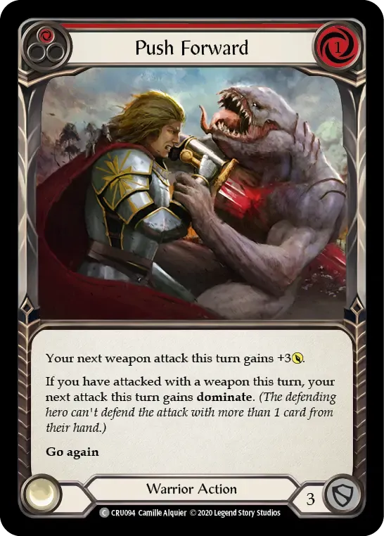 Push Forward (Red) — Crucible of War — Flesh and Blood