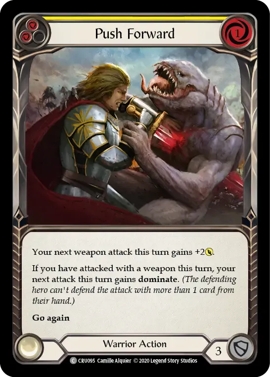 Push Forward (Yellow) — Crucible of War — Flesh and Blood