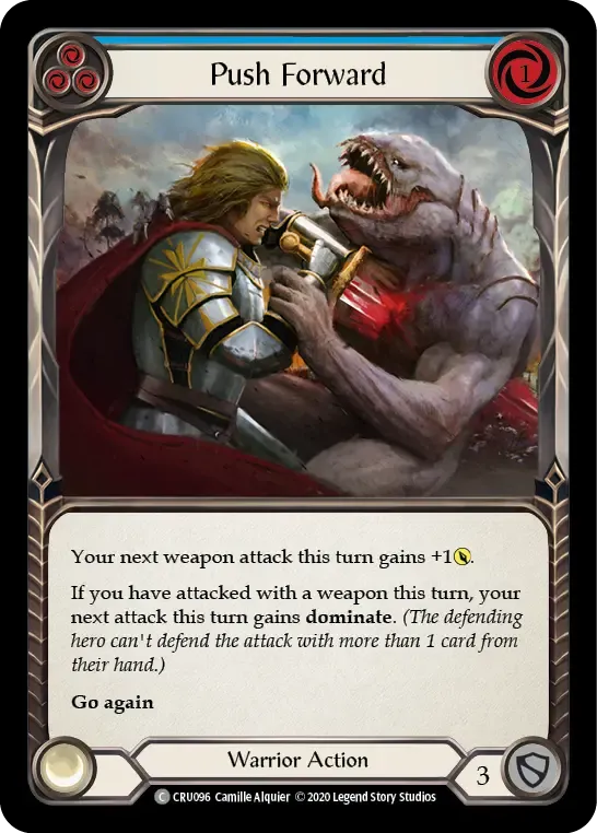 Push Forward (Blue) — Crucible of War — Flesh and Blood