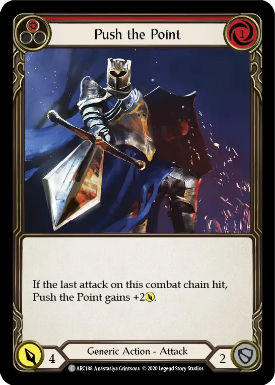 Push the Point (Red) — Arcane Rising - Unlimited — Flesh and Blood