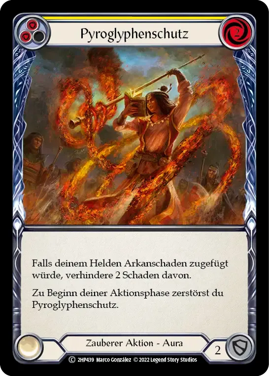 Pyroglyphic Protection (Yellow) — History Pack 2 - Black Label — Flesh and Blood